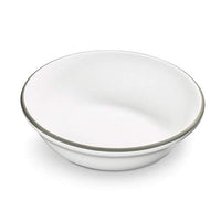 Thumbnail for GMUNDNER KERAMIK cereal bowl small Capacity: 0.2 liters Grey rim Tableware, handmade in Austria on sale
