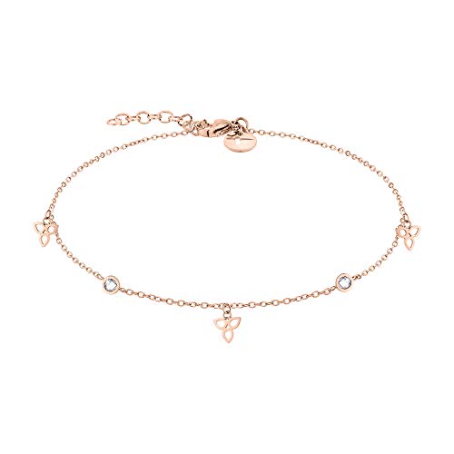 Tamaris Damen Fußkette in Roségold aus Edelstahl TJ-0015-A-27 im Sale