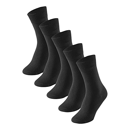 Schiesser Herren 5 Pack Strümpfe - Stay Fresh Socken, Schwarz_173200, 43-46 EU im Sale