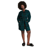 Thumbnail for Victoria's Secret Kurzer Bademantel aus Polarfleece, Rosa, Black Ivy Plaid, Medium-Large im Sale