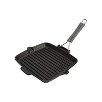 Thumbnail for STAUB Gusseisen Grillpfanne mit Silikongriff, Induktionsgeeignet, Quadratisch 24 cm, Schwarz im Sale