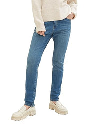 Thumbnail for TOM TAILOR Damen 1038347 Tapered Relaxed Jeans, 10119-Used Mid Stone Blue Denim, 29/30 im Sale