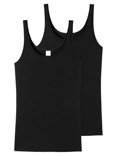 Schiesser Damen 2 Pack Trägertop Unterhemd - Modal Essentials Unterwäsche, Sand_162896, EU im Sale