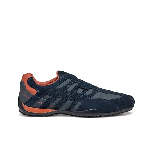 Geox Herren Uomo Snake B Sneaker, Black, 45 EU im Sale