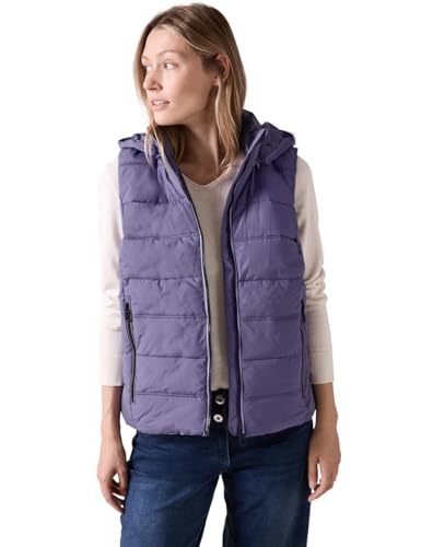 CECIL Damen B220251 Gefütterte Weste, Stormy Violet, im Sale
