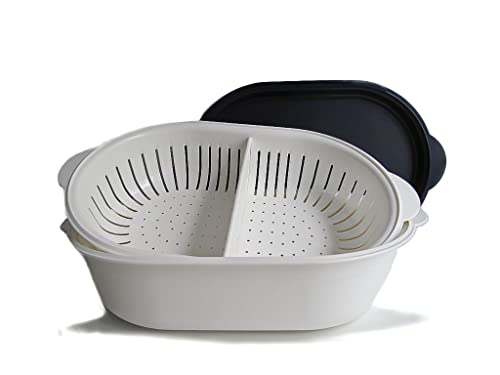 Tupperware Super Servierstar Aufbewahrungsbox 4 Liter Deckel schwarz im Sale