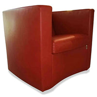 Thumbnail for Erpo Sessel CL 142.15 Leder 350.870 Terra Braun Rot im Sale
