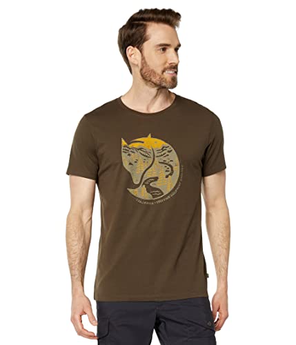 Fjallraven 87220 Arctic Fox T-Shirt Mens Dark Olive on sale