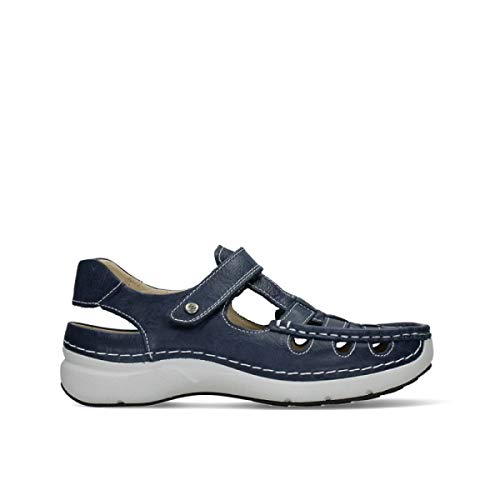 Wolky Comfort Extra Komfort Rolling Sun - 35800 Leder blau - 39 im Sale