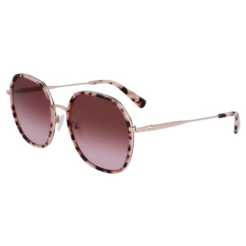Longchamp Unisex LO163S Sunglasses, 780 Rose Gold/Havana, One Size im Sale