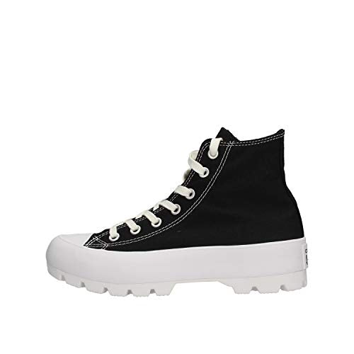 Converse women's Lugged Hi 565901c sneaker, black, 39.5 EU on sale