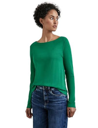 Thumbnail for STREET ONE Damen A322291 Shirt Mit U-Boot-Ausschnitt, Off White, EU im Sale