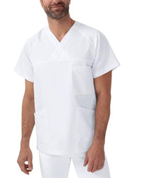Thumbnail for CLINIC DRESS Schlupfkasack Leichter Herren Kasack für Krankenpflege und Altenpflege |75/25 | 95 Grad Wäsche | Industriewäsche geeignet weiß im Sale