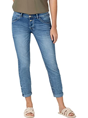 Timezone 7/8 Damen Jeans Slim NALITZ 7/8- Mid Waist - Slim Fit - Blau W25-W33, im Sale