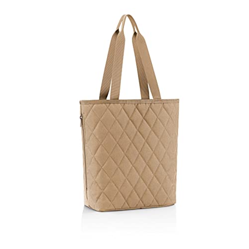reisenthel classic shopper rhombus ginger – Spacious shopping bag and elegant handbag in one – Made of water-repellent material on sale