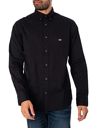 GANT Herren REG POPLIN Shirt Hemd, Light Blue, im Sale