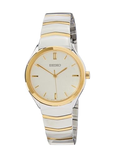 Seiko Women's Analog Japanese Quartz Watch with Stainless Steel Bracelet SUR550P1 on Sale