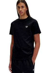 Thumbnail for T-SHIRT UOMO FRED PERRY NERA CON LOGO BIANCO on sale