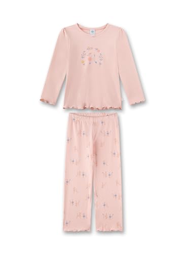 Sanetta Mädchen-Schlafanzug lang Rosa | Hochwertiger und bequemer Schlafanzug aus Bio-Baumwolle für Mädchen. Pyjamaset für Mädchen 116 im Sale