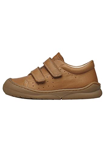 Naturino Gabby VL-Lauflernschuhe aus Nappaleder, Cognac 32 im Sale