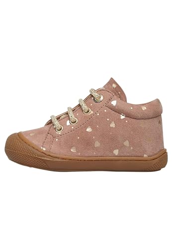 Naturino Lauflernschuhe aus Veloursleder, Puderrosa 24 im Sale