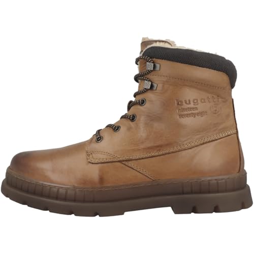 bugatti Herren-331-AC750-1200-6300-Stiefel Warmfutter,cognac,42 im Sale