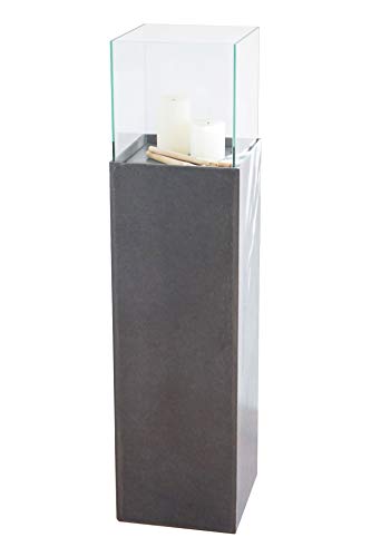 VIVANNO Lantern Column Candle Holder Decorative Lantern Candela White Matt 100 cm high on sale