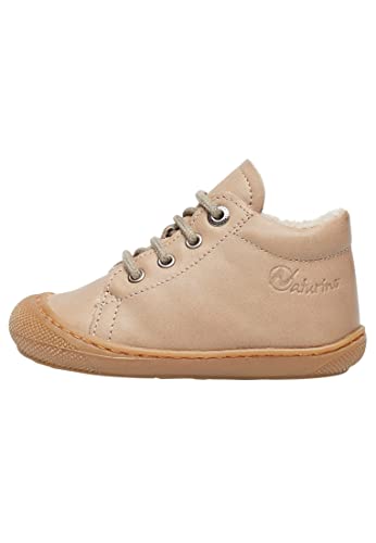 Naturino Lauflernschuhe aus Leder mit Wollfutter, Beige 23 im Sale