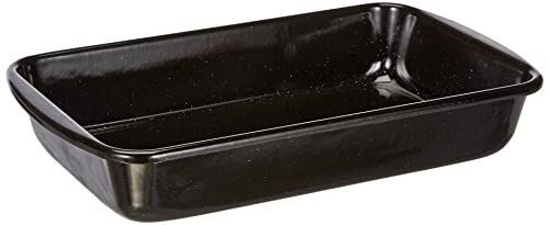 Riess, 0436-022, Auflaufform 38/22,5, CLASSIC BACK- UND BRATFORMEN, Maße x 22.5 cm, Höhe 7.0 cm, Emaille, schwarz, Bratpfanne, Bräter, Induktion im Sale