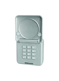 Thumbnail for Hörmann radio code keypad FCT 10-1 BS (868 MHz, for up to 10 door operators, illuminated keypad, hinged cover, color RAL 9006) 4511861, gray