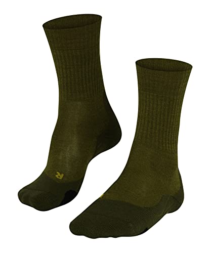 FALKE Herren Wandersocken TK2 Explore Wool So Wolle Funktionsmaterial antiblasen dick 1 Paar, Grün Forest 7657, 39-41 im Sale