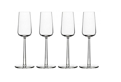Iittala Essence 4 Champagnergläser, Glas, Transparent, 4 Stück (1er Pack), 4 im Sale