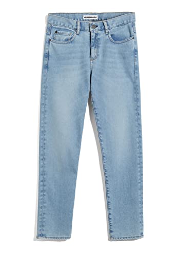 ARMEDANGELS Damen Jeans Tapered Leg Low Waist Ankle Bio-Baumwoll Mix Comfort-Stretch CAYAA TARPA Boyfriend Fit 31 Light im Sale