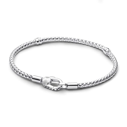 PANDORA Moments Nietenarmband mit Nietenverschluss aus Sterling-Silber, Kompatibel Moments Anhängern, im Sale