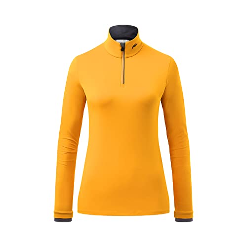 KJUS Women Feel Halfzip Yellow, women's T-shirt, on sale