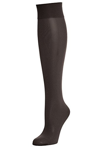 Wolford Damen Kniestrümpfe Satin Touch Knee-Highs, 20 DEN, Schwarz, Medium im Sale