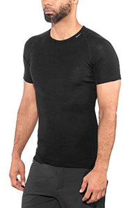 Thumbnail for Woolpower Lite Tee Shirt Men - Merino Underwear, Black, l im Sale