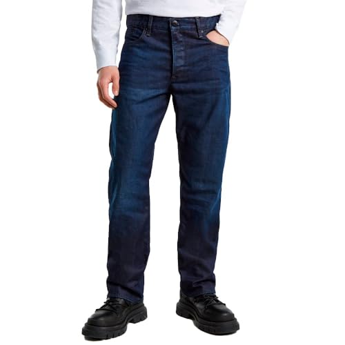G-STAR Herren Dakota Regular Straight Jeans Blau (Worn in Frisian Night D23691-4639-G746) 36W / 32 im Sale