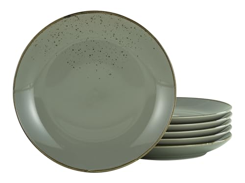 CreaTable 21 cm, Stone, 22047, Serie Nature Collection, 6-teiliges Geschirrset, Dessertteller aus Steinzeug, spülmaschinen-und mikrowellengeeignet, Qualitätsproduktion im Sale