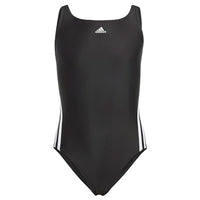 Thumbnail for adidas Mädchen 3-Stripes Swimsuit, Black / White, 13-14 Years im Sale