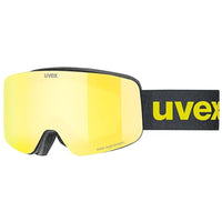 Thumbnail for uvex pwdr FM - Skibrille für Kinder - mit Visier - beschlagfrei - black matt/yellow-clear - one size im Sale