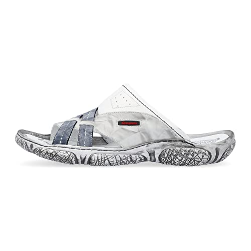 Krisbut Herren Pantoletten Sandalen Pantolette Glattleder Fußbett Bequem Freizeit Uni Herrenschuhe Pantoletten Herren Sandalen im Sale