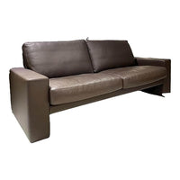 Thumbnail for Erpo Sofa 2,5-Sitzig Classics 100 Leder 43.089 Mocca Inklusive Hocker im Sale