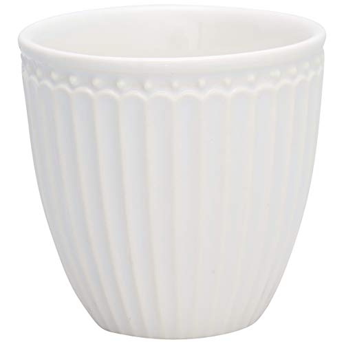 GreenGate - Mug, Cup, Coffee Cup, Mini Latte Cup - Alice - Porcelain - White - 125 ml on Sale