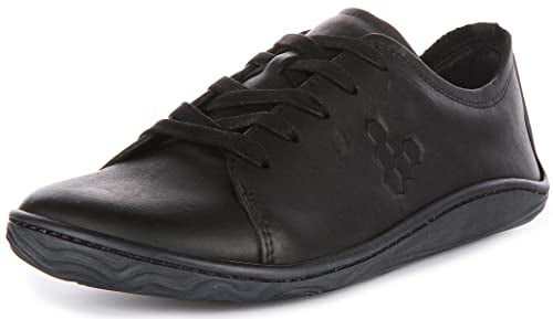 VIVOBAREFOOT Damen Addis Leder Triple Black Trainer 39 EU im Sale