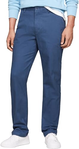 Tommy Hilfiger Herren Hose Essential Twill Chino Regular Fit, Blau (Aegean Sea), 28W/29 im Sale