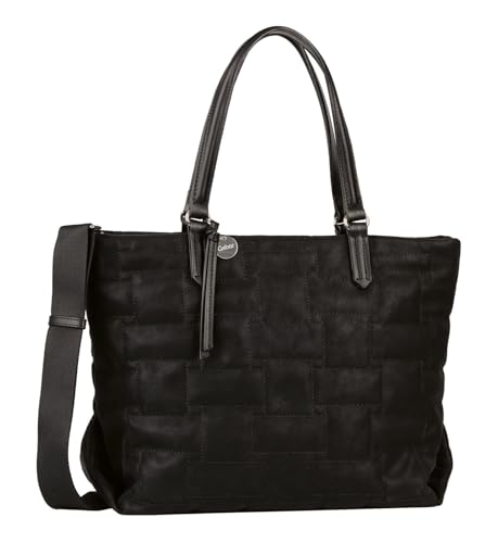 Gabor bags Wilka Damen Shopper Umhängetasche Reißverschluss Groß Schwarz im Sale
