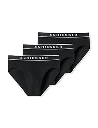 Thumbnail for Schiesser Herren 3 Pack Bio Baumwolle - 95/5 Organic Slip, Schwarz_179570,  EU im Sale