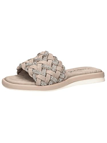 Caprice women's 9-9-27105-20 flat mule, Rosewood Suede, EU on sale