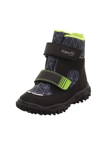 Superfit Jungen HUSKY warm gefütterte Gore-Tex Schneestiefel, SCHWARZ/HELLGRÜN 0020, 39 EU im Sale